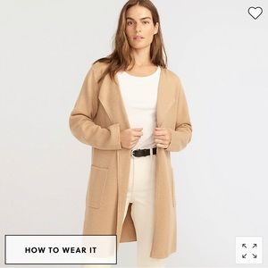 Juliette collarless sweater-blazer